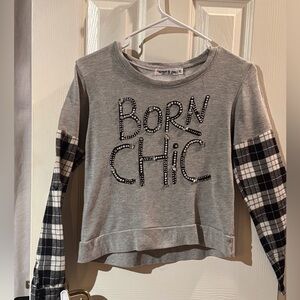 Flowers by Zoe Gray Rhinestone Embellished Sweatshirt